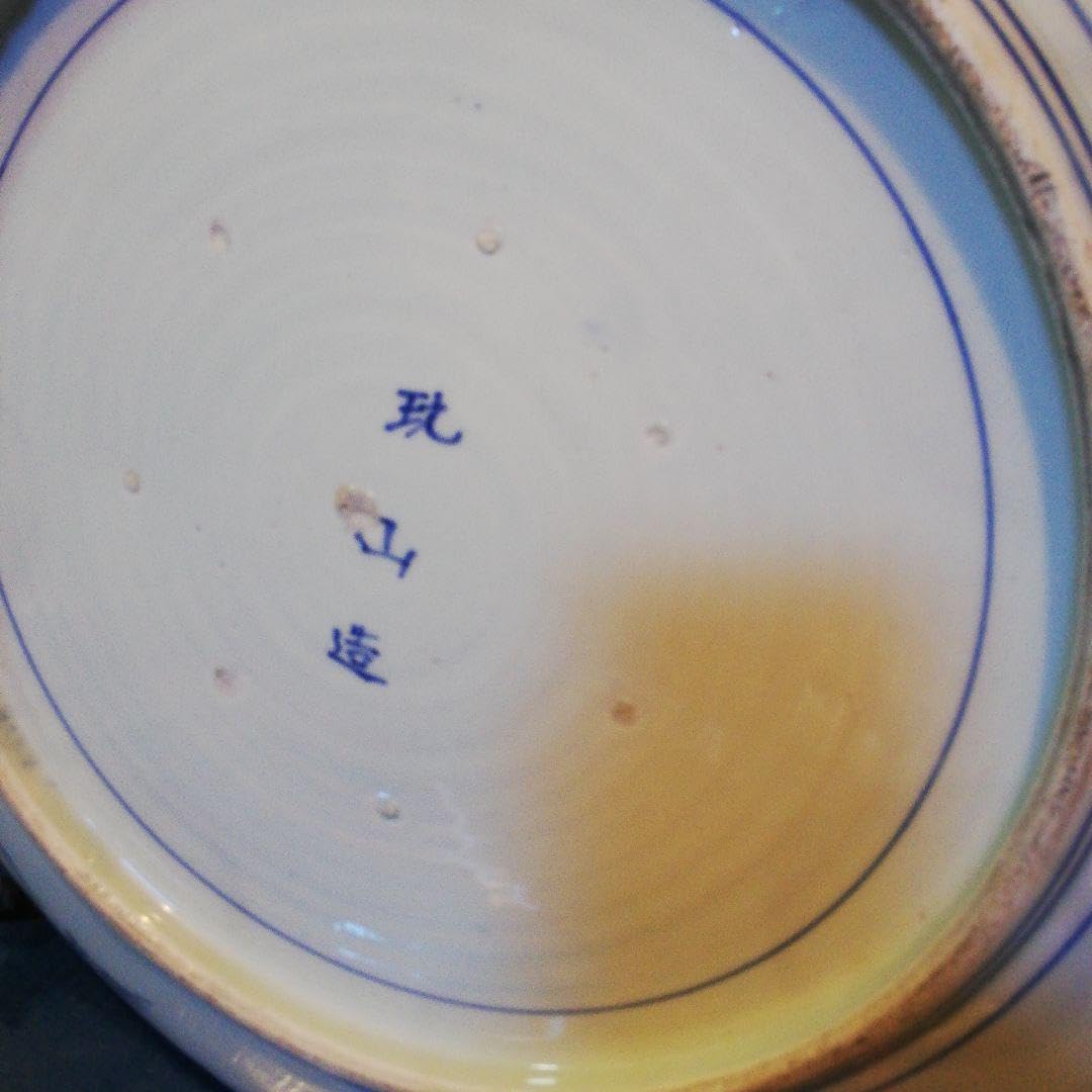 極美品明治時代初期～大正時代末期頃時代伊万里焼特大55センチ鹿絵図